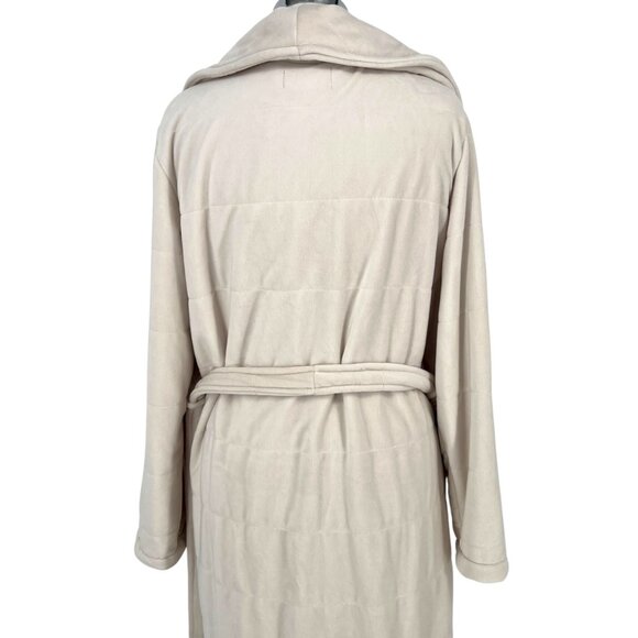 Daydream By Berkshire Home Womens Plush Robe Belted Cream Beige Size Large NWT - Picture 5 of 11